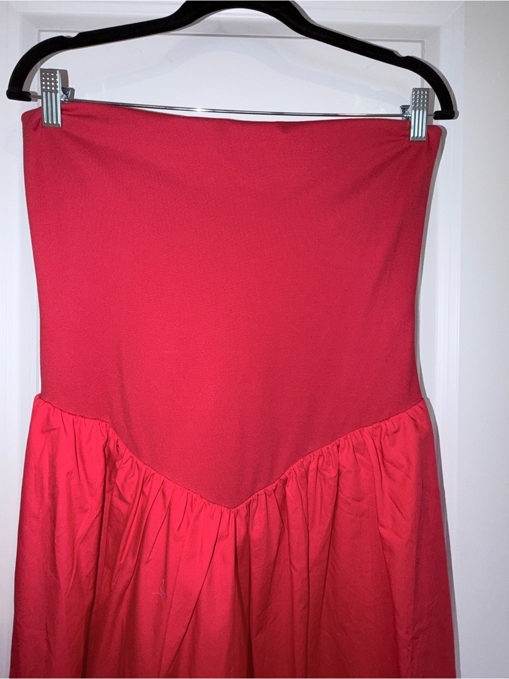 A New Day Strapless Red Midi Dress - Picture 5 of 7